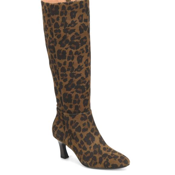 NEW SOFFT women's sonya suede tall boot in leopard